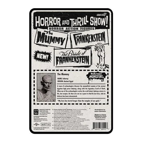 Universal Monsters The Mummy 3 3/4-inch ReAction+ Figure