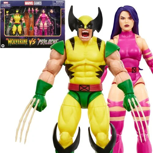X-Men Marvel Legends Series Wolverine vs Psylocke 6-Inch Action Figures (Pre-Order)