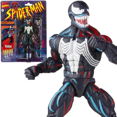 Spider-Man Retro Marvel Legends Venom 6-Inch Action Figure (Pre-Order)