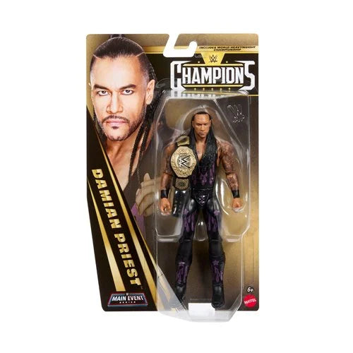 WWE Champions 2026 Wave 2 Action Figure Damian Priest with World Heavyweight