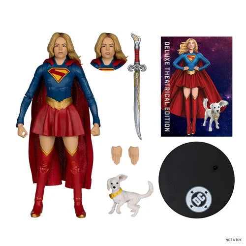 DC Multiverse Deluxe Theatrical Edition Wave 4 Supergirl Movie Supergirl and Baby Krypto 7-Inch Scale Action Figure: