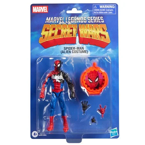 Secret Wars Marvel Legends Series Spider-Man (Alien Costume) 6-Inch Action Figure