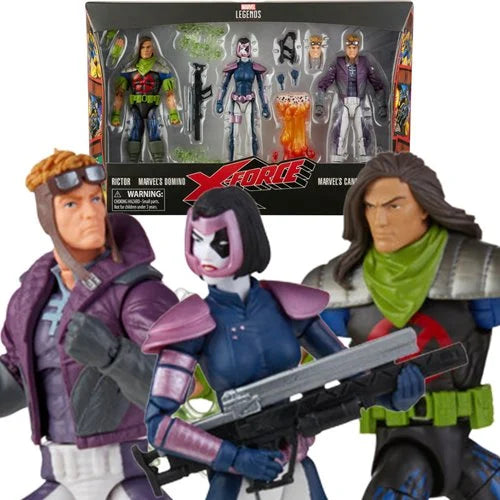 X-Force Marvel Legends Rictor, Domino, and Cannonball 6-Inch Action Figures 3-Pack (Pre-Order)
