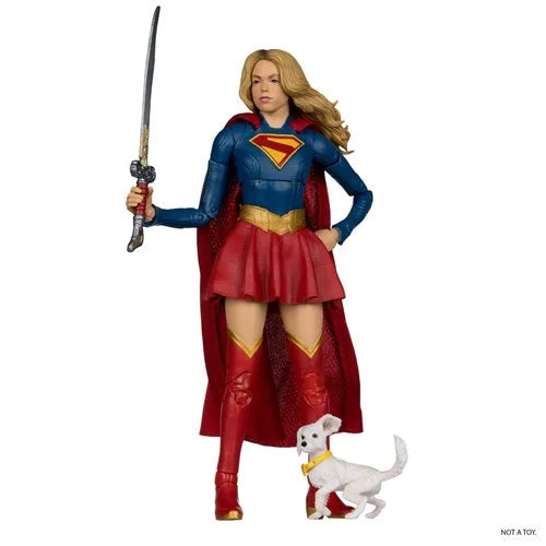 DC Multiverse Deluxe Theatrical Edition Wave 4 Supergirl Movie Supergirl and Baby Krypto 7-Inch Scale Action Figure: