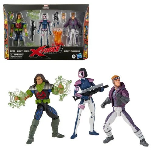 X-Force Marvel Legends Rictor, Domino, and Cannonball 6-Inch Action Figures 3-Pack (Pre-Order)