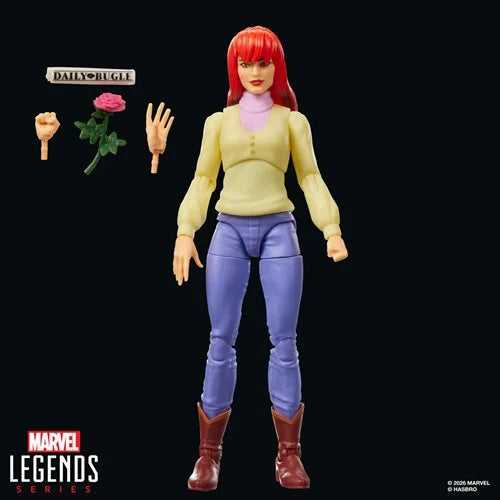 Spider-Man: The Animated Series Marvel Legends Mary Jane Watson Retro Cardback 6-Inch Action Figure (Pre-Order Jan 27)