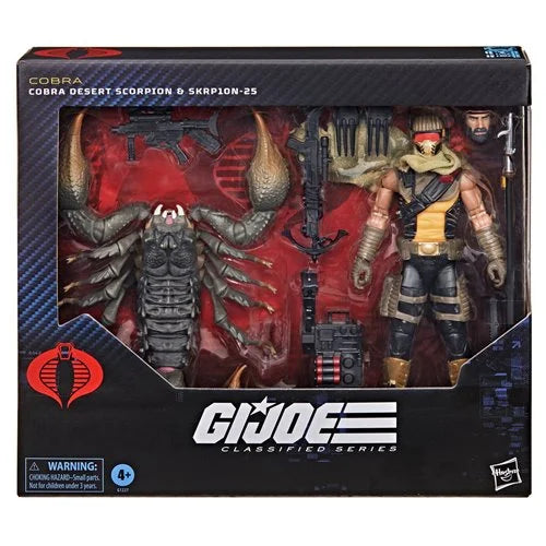 G.I. Joe Classified Series Deluxe Cobra Desert Scorpion &amp; SKRP10N-25 6-Inch Action Figures
