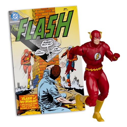 Page Punchers 7" Scale Figure w/ Comic - W11 - Barry Allen Flash (Flash #123)
