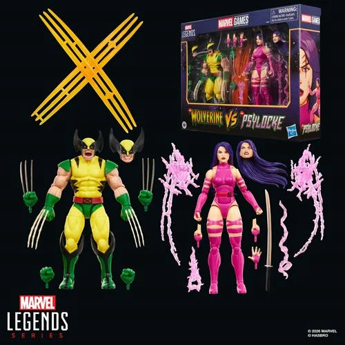 X-Men Marvel Legends Series Wolverine vs Psylocke 6-Inch Action Figures (Pre-Order)