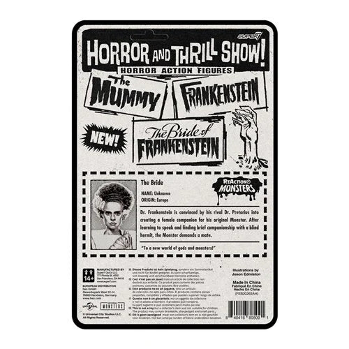 Universal Monsters Bride of Frankenstein 3 3/4-inch ReAction+ Figure