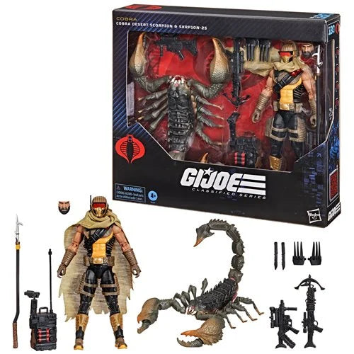 G.I. Joe Classified Series Deluxe Cobra Desert Scorpion &amp; SKRP10N-25 6-Inch Action Figures