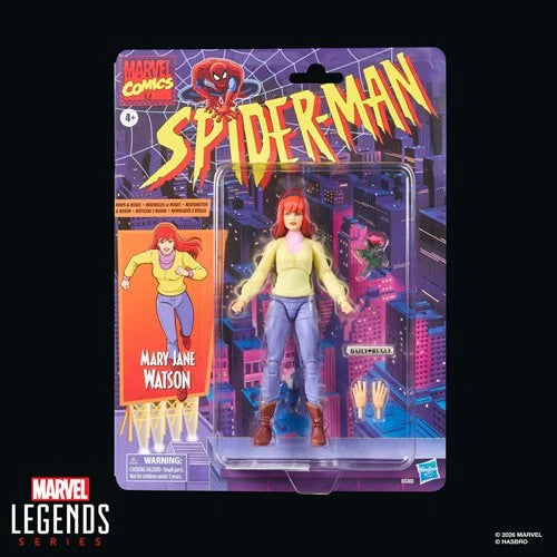Spider-Man: The Animated Series Marvel Legends Mary Jane Watson Retro Cardback 6-Inch Action Figure (Pre-Order Jan 27)