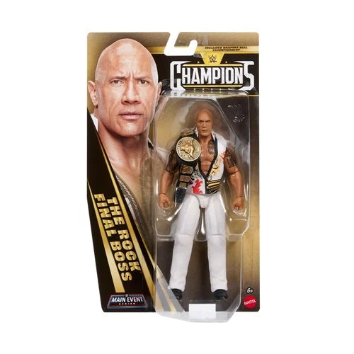 WWE Champions 2026 Wave 2 Action Figure The Rock with People's Championship Title